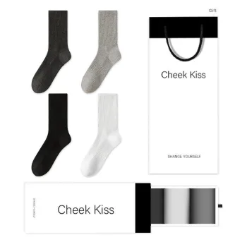 Cheekkiss Socks Unisex Crew Socks Warming Warm Odor Resistant Anti Balling Long Socks 100% Cotton Gift Box Set