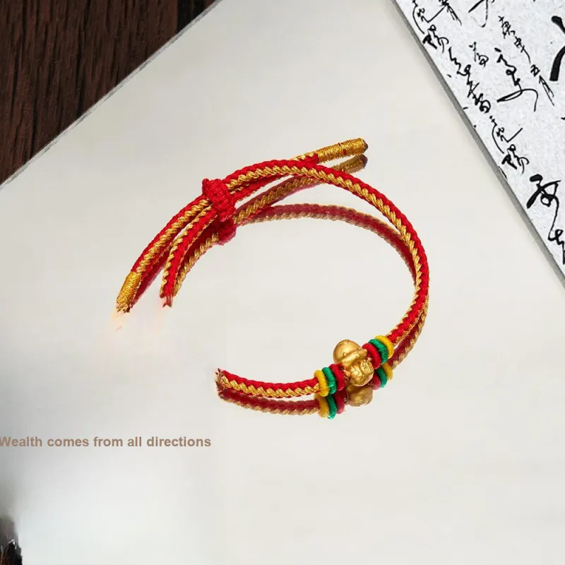 ENFANTIN Braided Rope Alloy Rope Bracelets Unisex-1