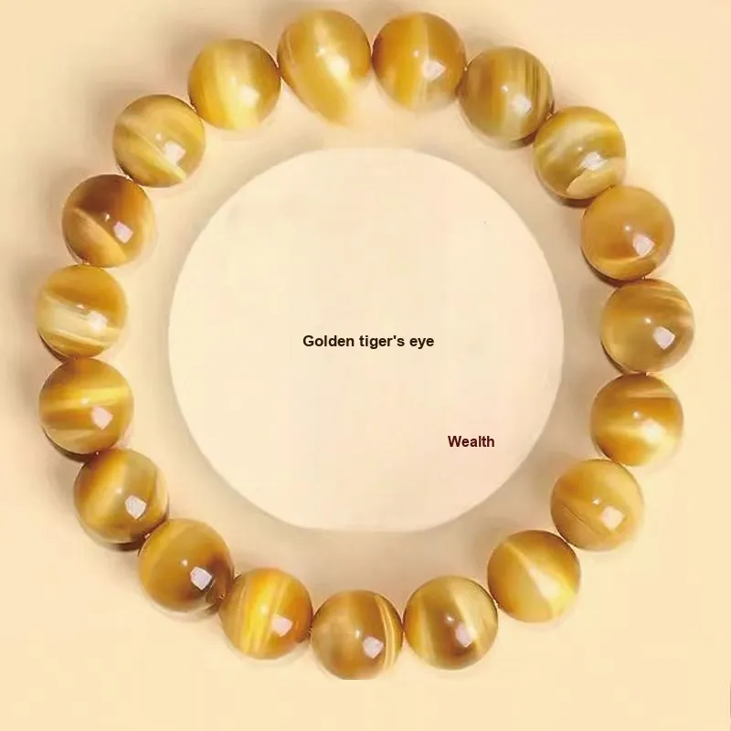 Moonstone Edge Tiger's Eye Stone Bracelets Unisex-1