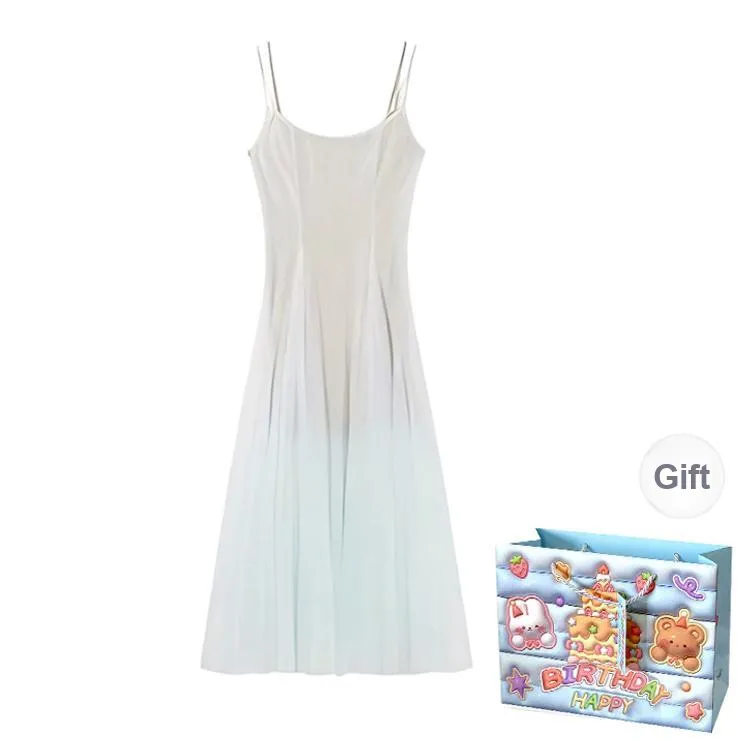 BRASS SCOUT Slip Dresses Women's Light Blue Shopping Bag-0