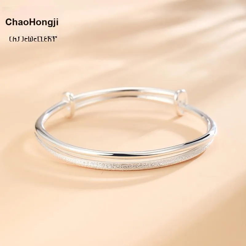CHAOHONGJI 999 Fine Silver Sterling Silver Bracelets Women's-3