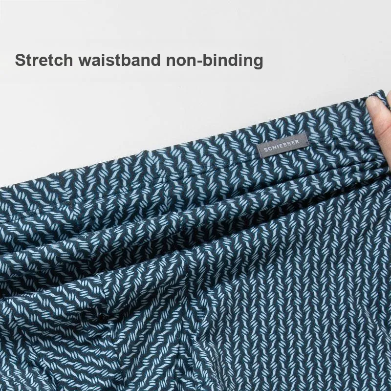 Shuya Underpants Men's 1 Pack Blue Green-2
