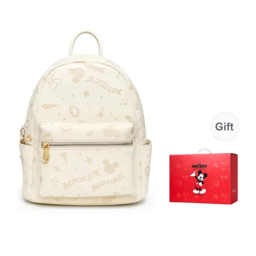 MESUCA Disney, Collaboration Disney Collection PU RAINS backpack Regular Women's Ecru/Pink/Silver