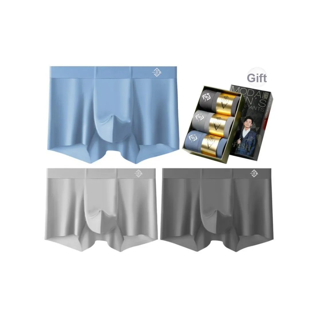 AFISH Underwear Gift Box Men's 3 Pack Gift Box Set