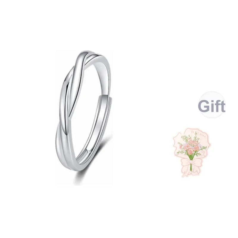 CHINA GOLD 999 Fine Silver Rings Unisex-0