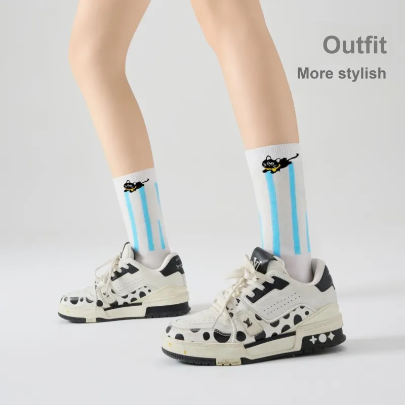 PLAN IN Mid Calf Socks Unisex Box 5 Pack-5