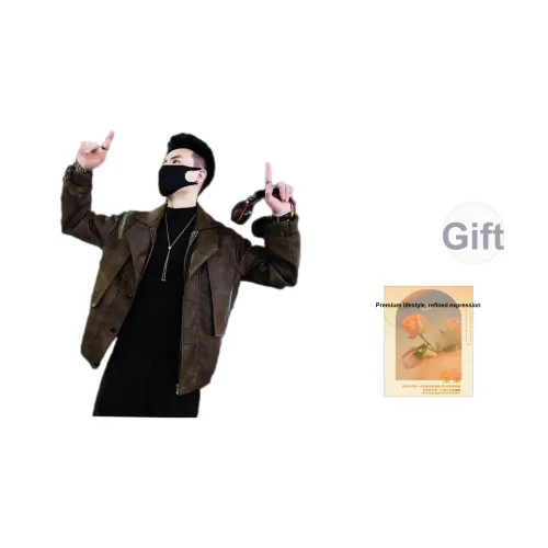 UZXJ Унисекс Кожаные куртки