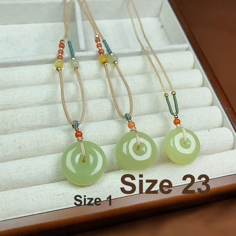 KUNYUYAO Hetian Jade Pendants Pale Greenish White Jade Unisex-53