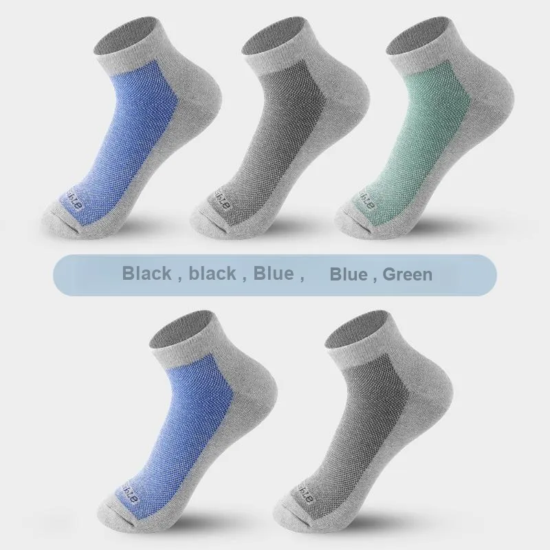 INVISIBLE Ankle Socks Unisex 5 Pack-2
