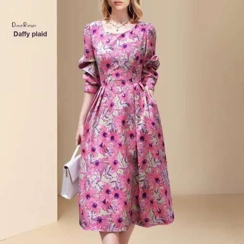 DIFFIE RIEGER Long-Sleeved Dresses Women's Multicolor