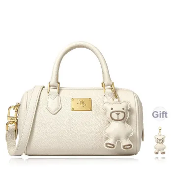 NUCELLE Cow Leather Boston Bag, Crossbody, One Shoulder, Handbag Regular Women's Multicolor