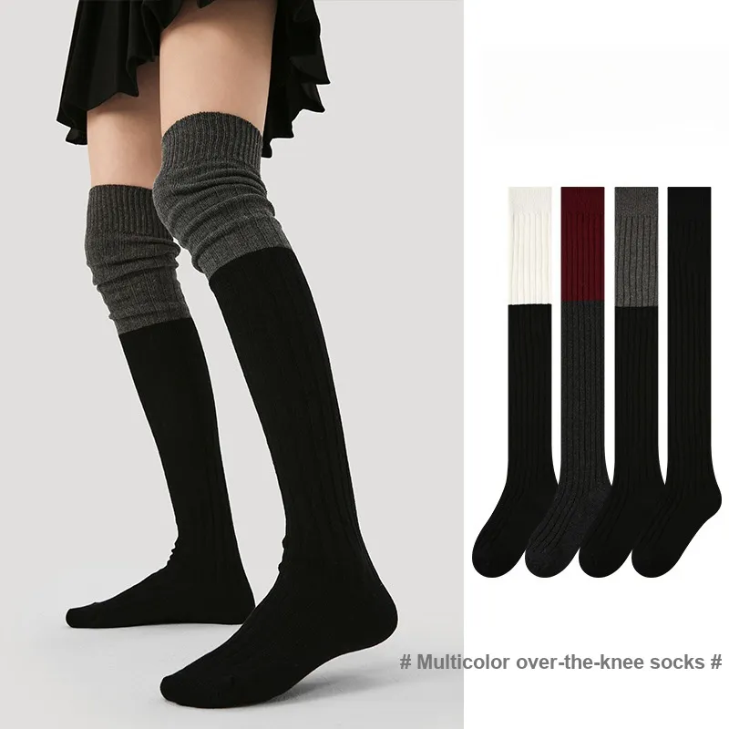 Vine Color Knee High Socks Unisex 3 Pack-5