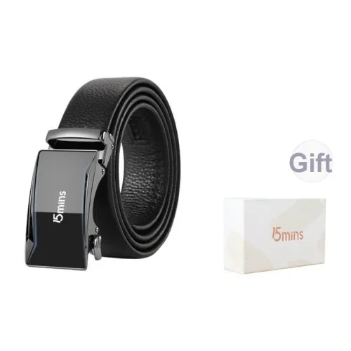 15 MINS Ремень Мужской Натуральная Кожа Деловой Повседневный Стиль Брюки с Ремнем Для Молодых Мужчин