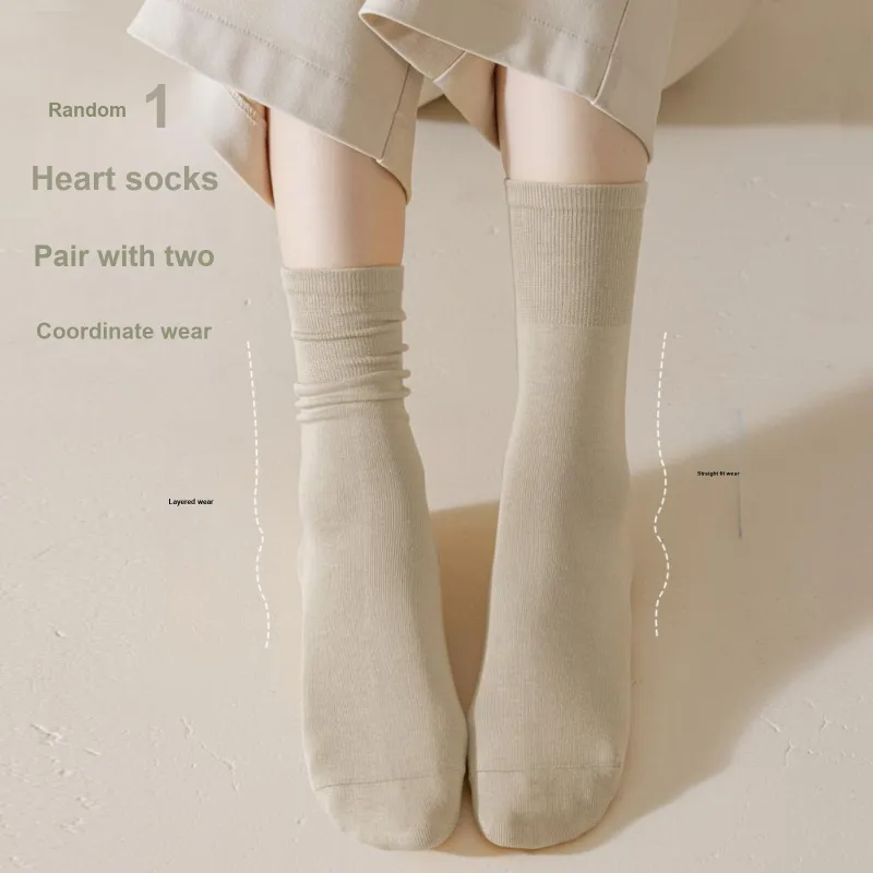 XXLLG Mid Calf Socks Women's 5 Pack-5