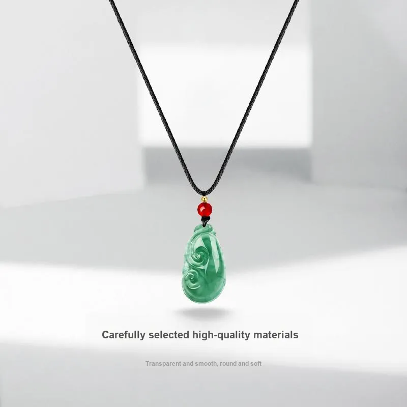 JUICY GRAPE African Emerald Jade Necklaces Women's-1