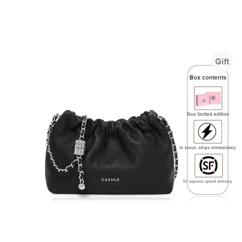 CASSILE Cow Leather Purse, Crossbody Bag, Small Bag, One Shoulder Bag Small Size Women's Multicolor-0