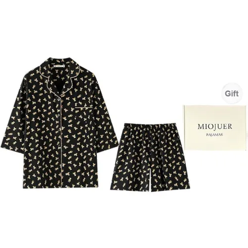 MIOJUER Pajama Set Women's Black