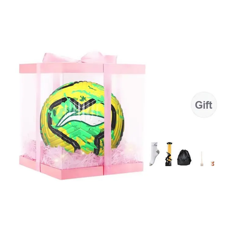 LiNing Size 5 Ball Soccer TPU Seamless Thermal bonding Unisex Green-8