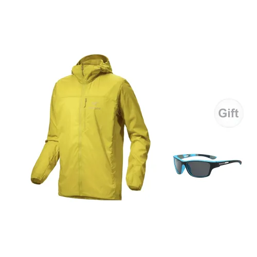 Arcteryx Squamish Windbreaker Jackets Men Obsidian Green - Includes Eyeglasses