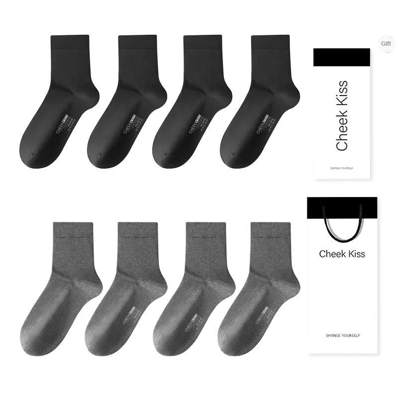 Cheekkiss Mid Calf Socks Men's Box 4 Pack-37