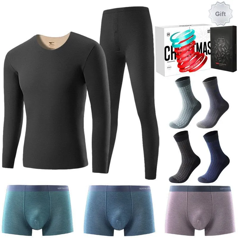 SEPTWOLVES Thermal Set Men's 8 piece Gift Box-5