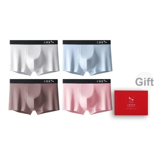 RED DRAGONFLY Хлопок Трусы Мужские 4 Пачки Подарочный Набор