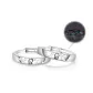 Hand-Drawn Cute Snake Couple Rings-Sterling Silver