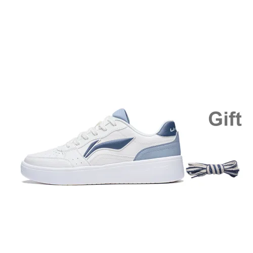 LINING Acer Truncatum Skateboard Shoes Men Low-Top White/Blue