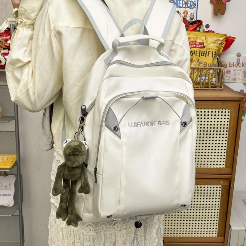 Meow In The Grass Nylon Backpack Unisex Multicolor-22