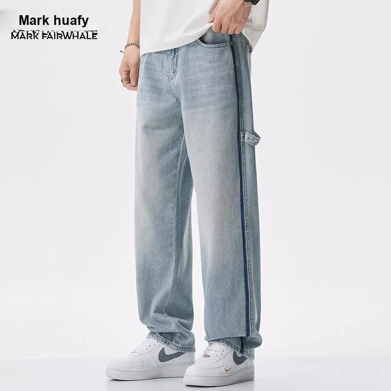 FAIRWHALE Jeans Unisex Light Blue-4
