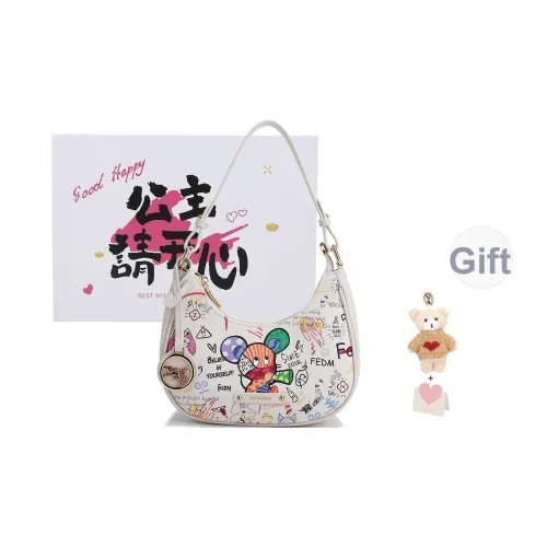 BUHOWE ПУ (полиуретан) Сумка через плечо Стандартная Женская Экрю