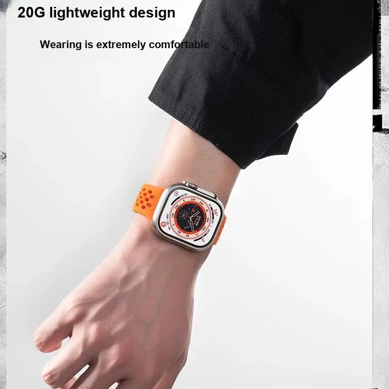 MUZHITIANKONG Apple Compatibility Watch Band Silicone Material-12