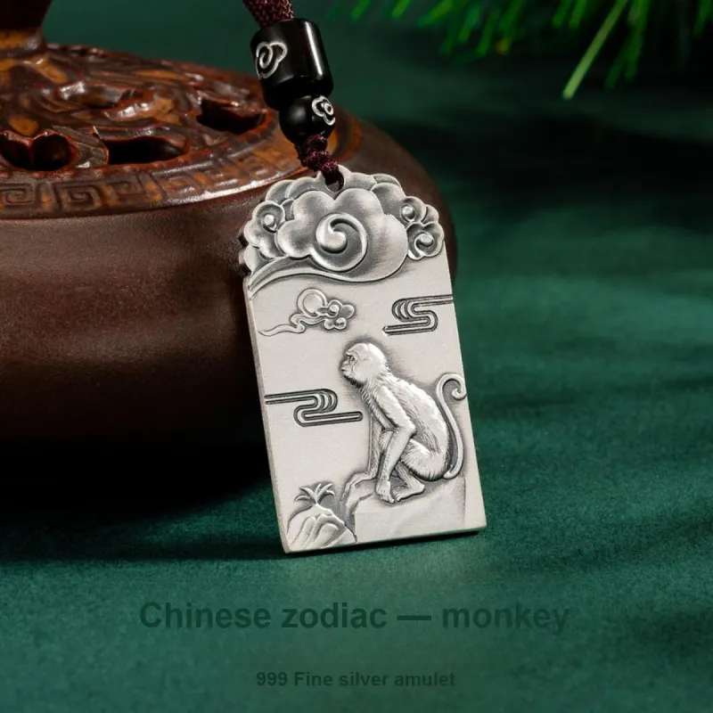 Yu Yin 999 Fine Silver Pendants Unisex-41