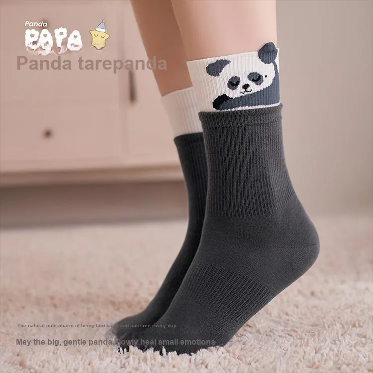 JINGYUN Women's Mid Calf Socks-2
