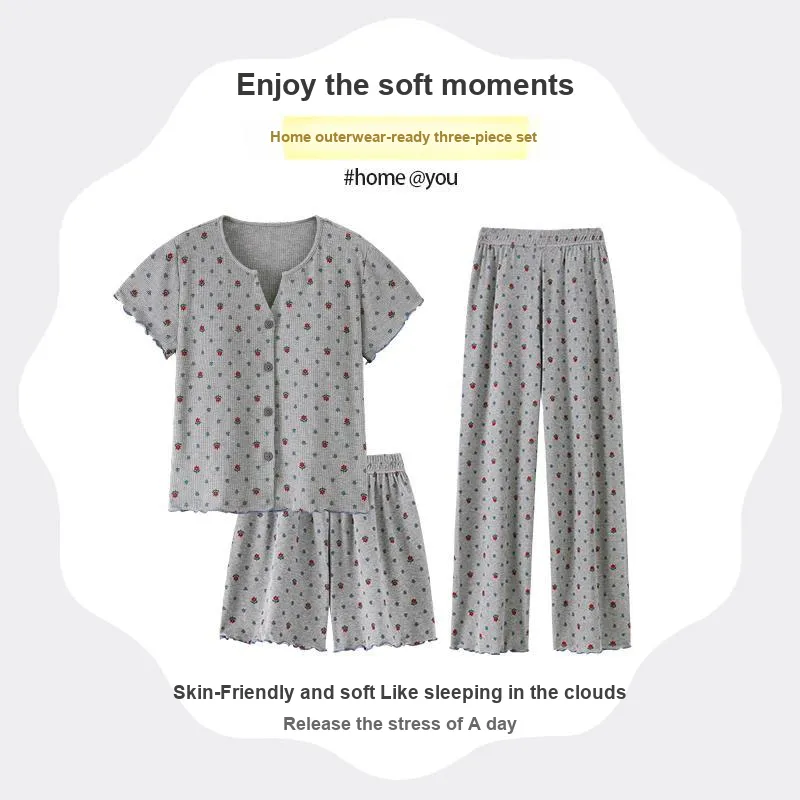 Nodos Shield Pajama Set Women's Gray-4