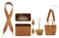 [Brown Four-Piece Set]Fleece Liner+Abrasion-Resistant Buckle+Wide Strap+Bear Pendant