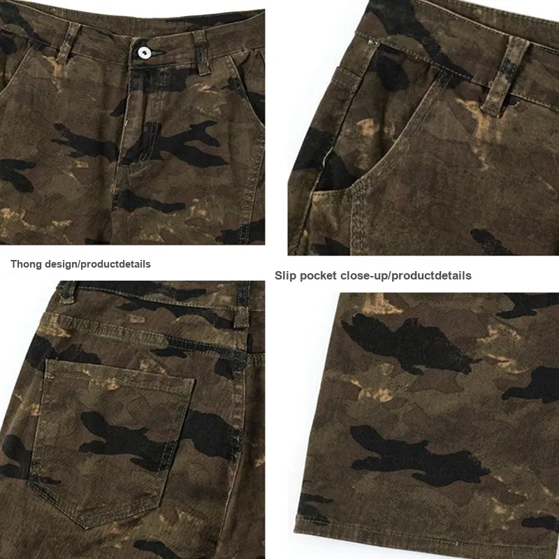 BENGEN Jeans Women's Camouflage-7