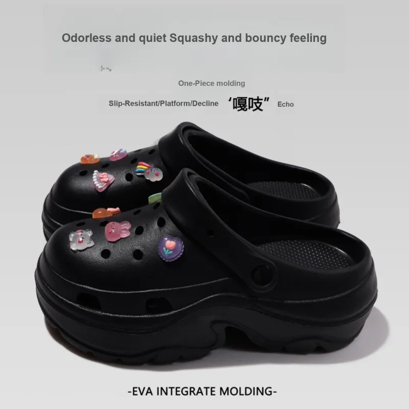 Love Of Wormwood Summer Slip Resistant Students' Eva Squashy And Bouncy Feeling Closed Toe Dormitory Home Slippers-35