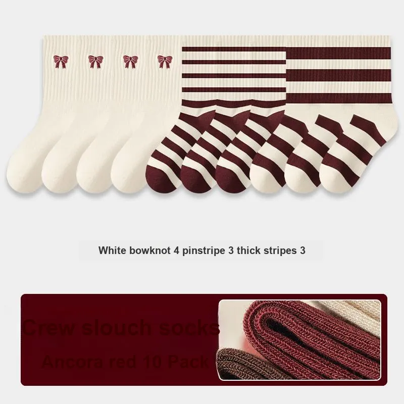 KJ Mid-Calf Socks Unisex Multi Combo Set-69
