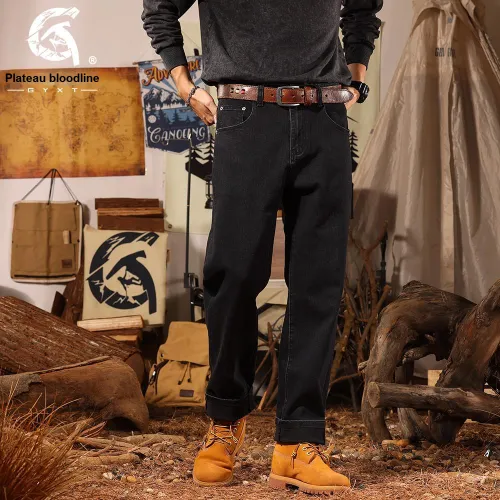 Gyxt Ностальгические Черные Мужские Джинсы