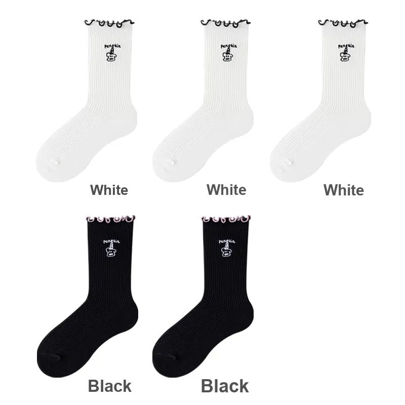 H YXIANG Mid Calf Socks Women's Combo Set-19