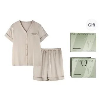 Xuan Liang Pajama Set Women's Gift Box Set Tea Gray