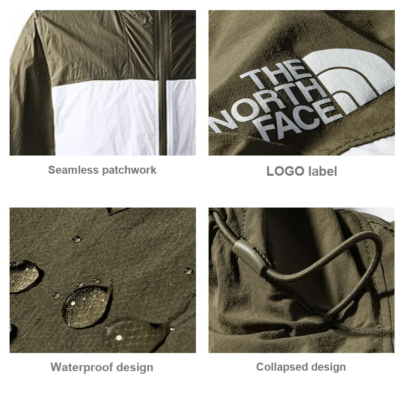 THE NORTH FACE Breathable UV Protection Windproof Sun Protection Clothing Men's Green-5