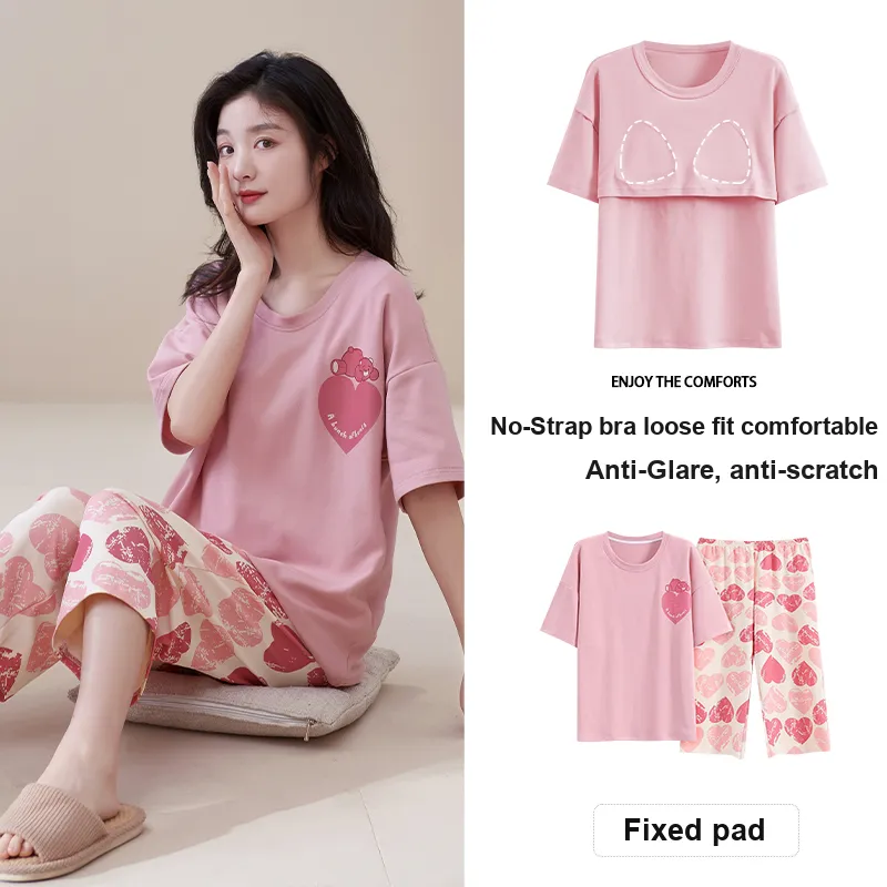 MADALLO Pajama Set Women's Peach-1
