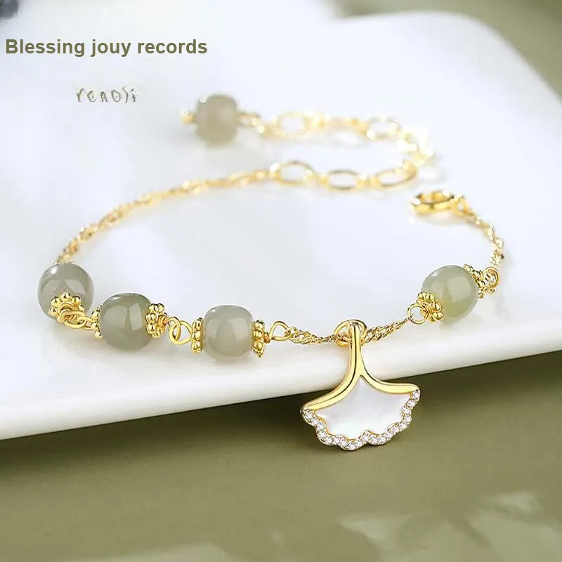 Fu Ru Ji Bracelets Pale Greenish White Jade Women's-1