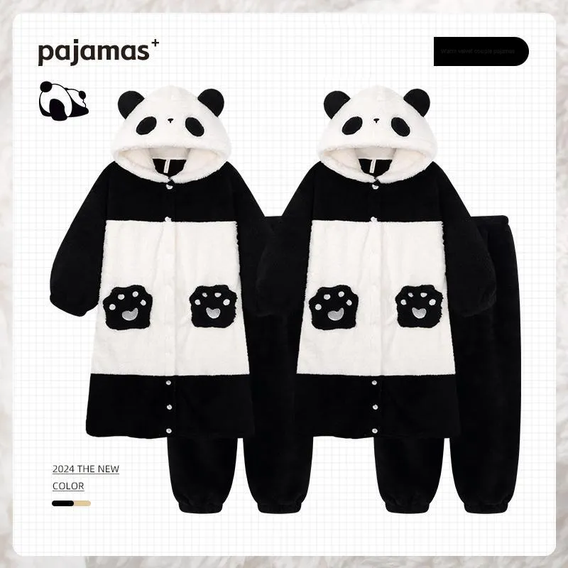 O'MESIK Pajama Set Unisex Black White-1