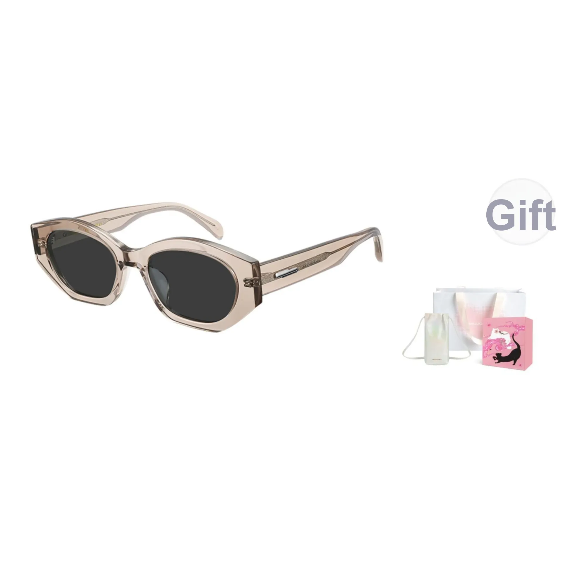 MUJOSH MAO Series Square Sun Protection UV Protection, Polarized Sunglasses Unisex