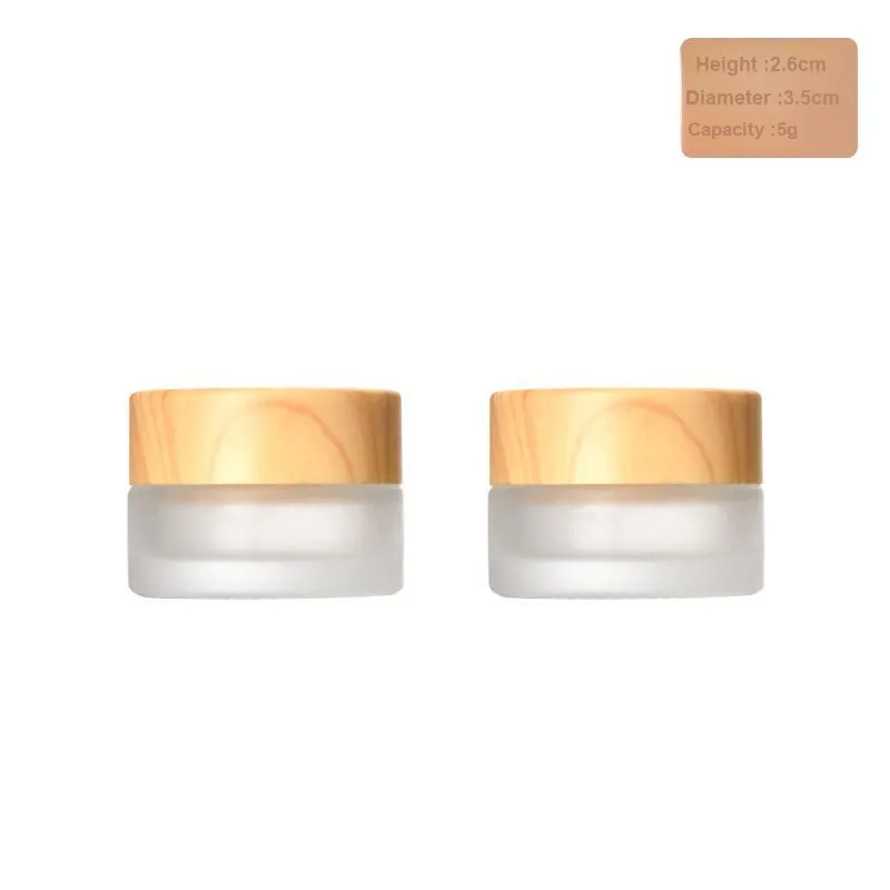 JIANYINGSHU Travel Cosmetics Mini Bottles Face Cream Lotion Foundation And Powder 5g X 2 Pcs Set-8