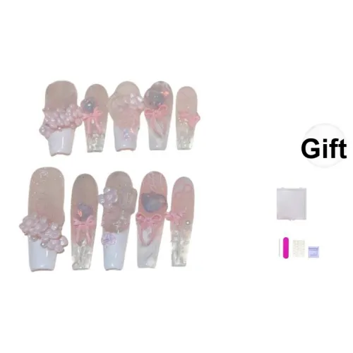 Future Maple Pink Dream Whispers Нежно-розовый False Nail Средний LADDER Мечтательный розовый Smudge Милый