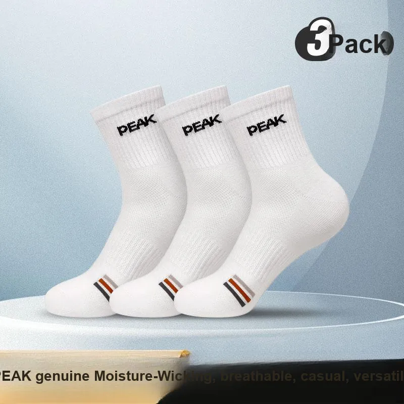 PEAK Mid Calf Socks Unisex 3 Pack-3